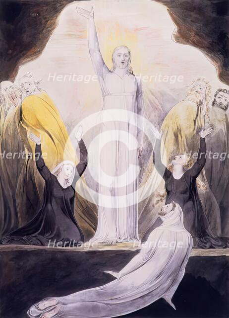 The Raising of Lazarus, 1800. Creator: William Blake.