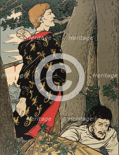 Illustration The Nibelungs, 1898-1901.