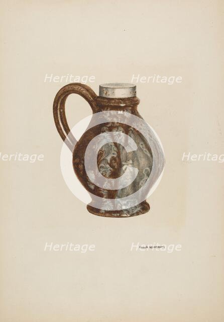 Earthen Jug, c. 1940. Creator: Ursula Lauderdale.