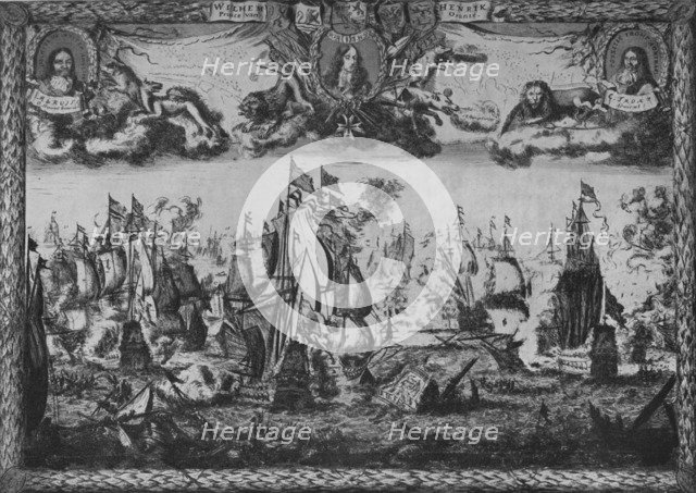'Battle of the Texel', c1675. Artist: Romeyn de Hooghe.