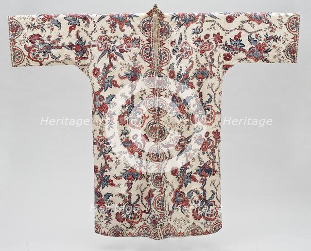 Man’s at-home robe or banyan, India, probably Coromandel Coast; for the Western market, c1700-c1750. Creator: Unknown.