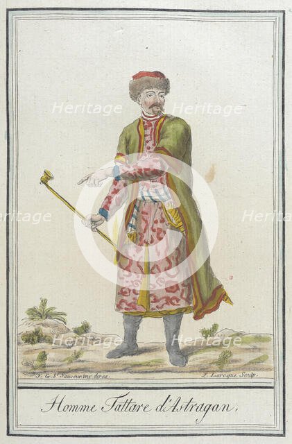 Costumes de Différents Pays, 'Homme Tattare d'Astragan', c1797. Creators: Jacques Grasset de Saint-Sauveur, LF Labrousse.