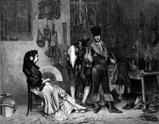 "Le Fripier Espagnol", painted by Worms, from a photograph published by Messrs. Goupil and Co., 1873 Creator: William Hollidge.