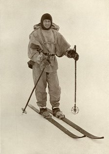'Captain Scott on Ski', c1910–1913, (1913). Artist: Herbert Ponting.