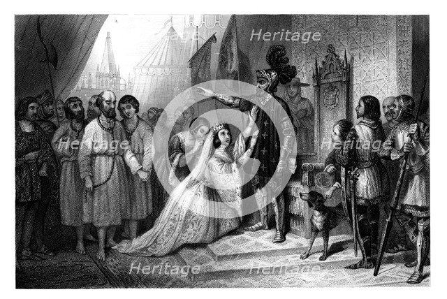 The Burghers of Calais before Edward, King of England, 1347, (1875). Artist: T Sherratt