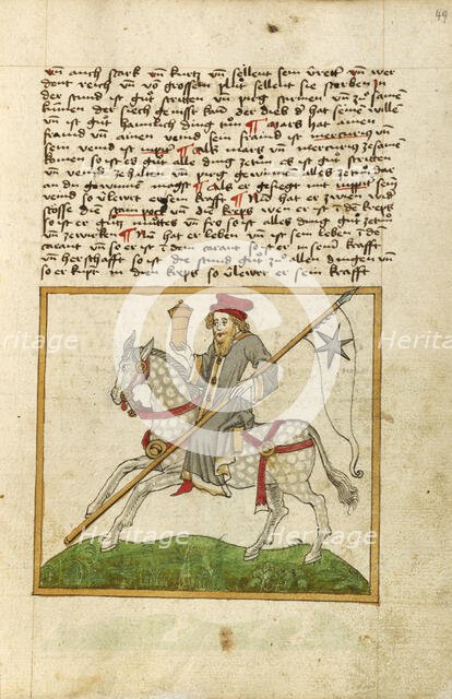 The Planet Mercury as a Doctor on Horseback, shortly after 1464. Creator: Unknown.