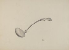 Cream Ladle, c. 1937. Creator: Josephine C. Romano.