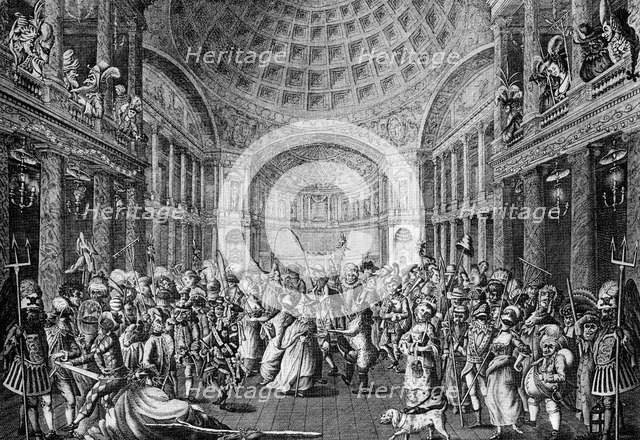 'A Masquerade Scene at the Pantheon', 1773. Artist: Charles White
