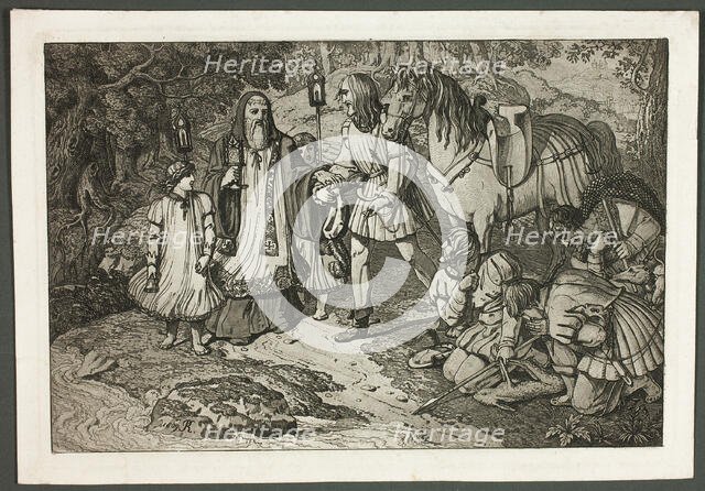 Rudolph of Habsburg and the Priest, 1809. Creator: Karl Russ.