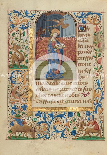 Saint Geneviève; Prayer Book of Charles the Bold, about 1480-1490. Creator: Unknown.