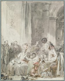 The Competition/Children's Scene: Contest or Instruction in Reading, c1780-1785. Creator: Jean-Honore Fragonard.