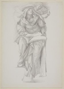 Draped Study for St Matthew the Evangelist, 1873. Creator: Sir Edward Coley Burne-Jones.