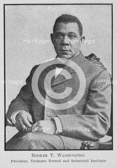 Booker T. Washington; President, Tuskegee Normal and Industrial Institute, 1911. Creator: Unknown.