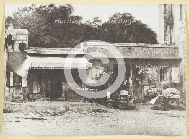 Brocanteurs rue de Rocher, 1842/50, printed 1965. Creator: Hippolyte Bayard.