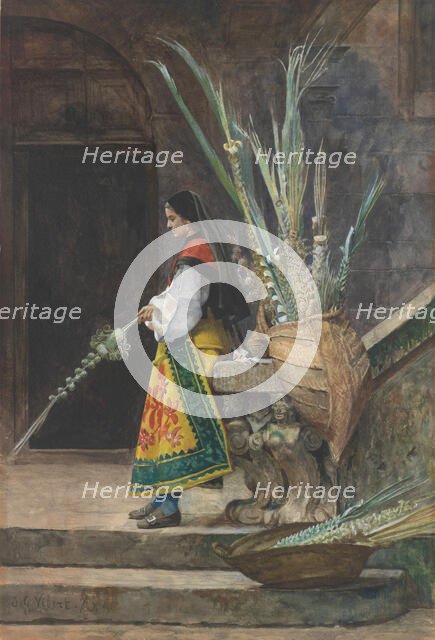 Palm Sunday in Spain, 1873. Creator: Jehan Georges Vibert.