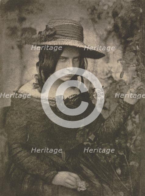 Camera Work: Girl in Straw Hat, 1912. Creators: David Octavius Hill, Robert Adamson.