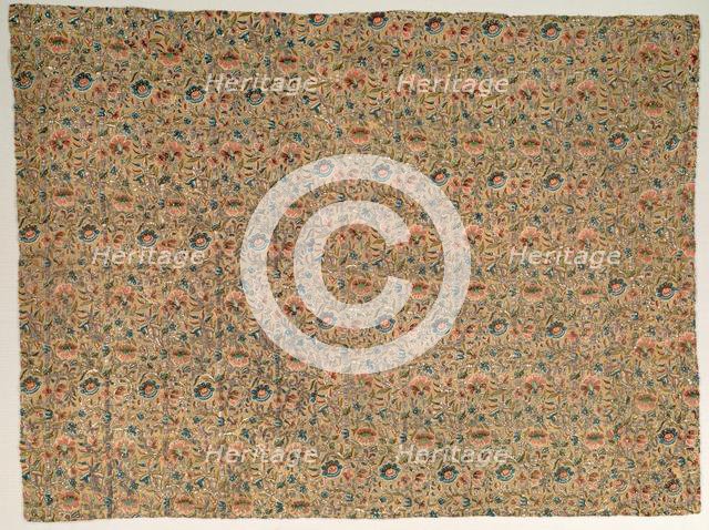 Embroidered Textile, 18th-19th century. Creator: Unknown.