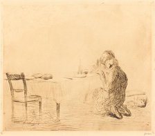 After the Vision (second plate), 1902/1907. Creator: Jean Louis Forain.