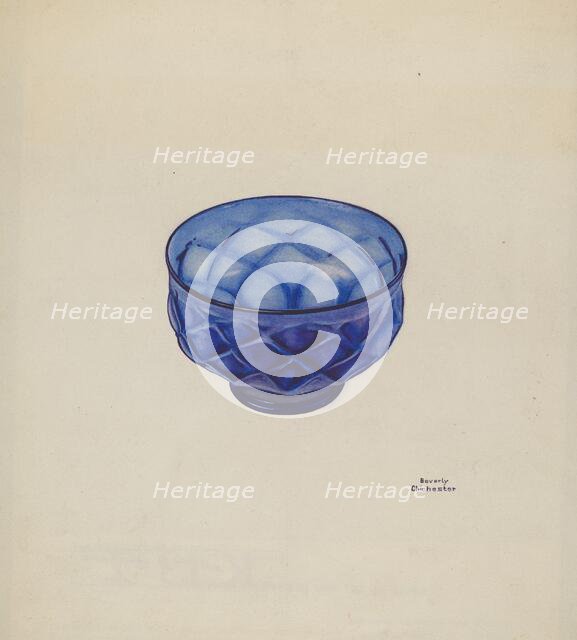 Baptismal Bowl, c. 1939. Creator: Beverly Chichester.