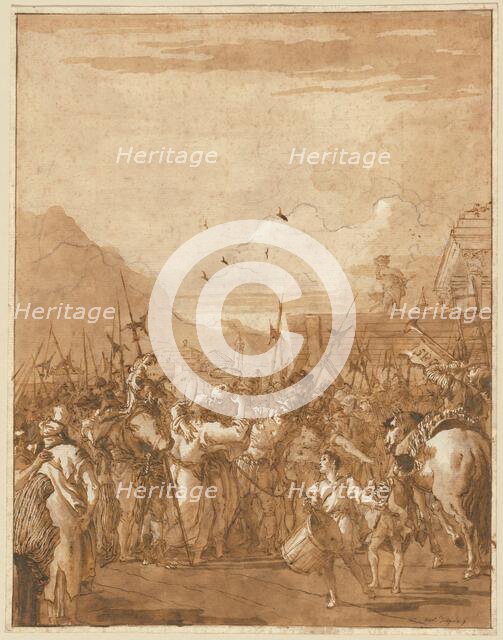 The Parting of Saints Peter and Paul, 1785/1795. Creator: Giovanni Battista Tiepolo.