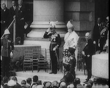 King George V and Queen Mary at a Formal Occasion, 1922. Creator: British Pathe Ltd.