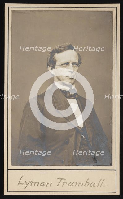 Portrait of Lyman Trumbull (1813-1896), Between 1864 and 1868. Creator: Brady's National Photographic Portrait Galleries.