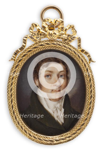 Portrait of a young man, 1818. Creator: Salomon Hofling.