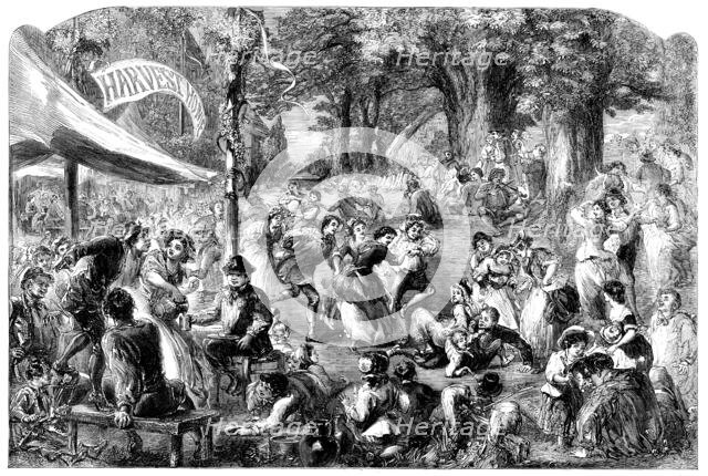 Harvest Home - drawn by Godwin, 1858. Creator: Unknown.