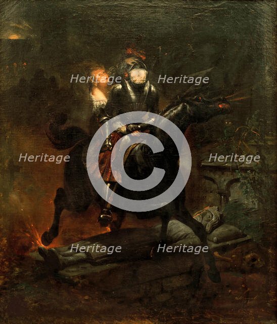 The Ballad of Lenora, 1839. Creator: Vernet, Horace (1789-1863).