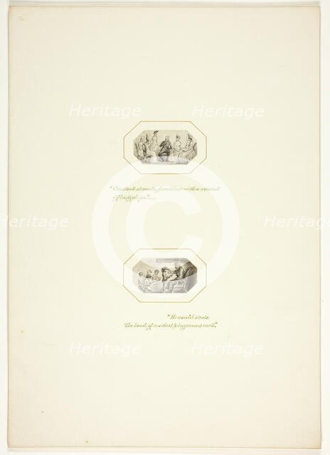 Study for a plate from The Task, c. 1800. Creator: Thomas Stothard.