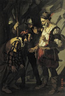 Abruzzo robbers, 1861. Creator: Hans Canon.