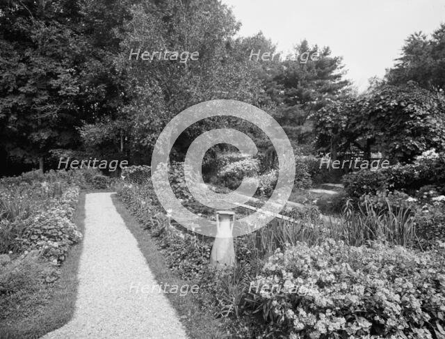 The Flower garden, Sunnyridge, home of Winthrop Folsom, Lenox, Mass., c.between 1910 and 1920. Creator: Unknown.