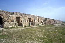 The walls at Bulla Regia, Tunisia. Artist: Samuel Magal