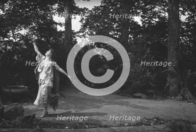 Scene from Sanctuary, A Bird Masque, by Percy MacKaye...Meriden Bird Club...New Hampshire, 1913. Creator: Arnold Genthe.