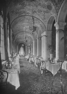 Interior of the dining terrace, Hotel Statler, Buffalo, New York, 1923. Artist: Unknown.