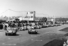 Start of the RAC Tourist Trophy race, Goodwood, Sussex, 1958. Creator: Unknown.