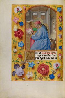 Saint Luke; Spinola Hours, about 1510-1520. Creator: Workshop of Master of the First Prayer Book of Maximilian.