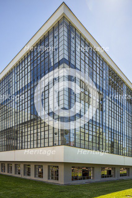 The Bauhaus building, Dessau, Germany, 2018. Artist: Alan John Ainsworth.