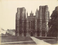 West Front, Wells, 1857. Creator: Alfred Capel-Cure.