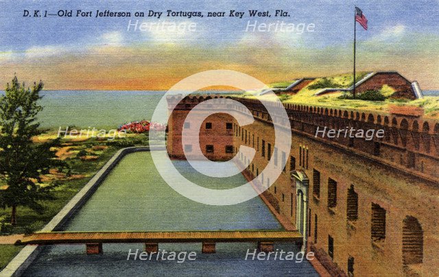 Old Fort Jefferson on the Dry Tortugas, near Key West, Florida, USA, 1940. Artist: Unknown
