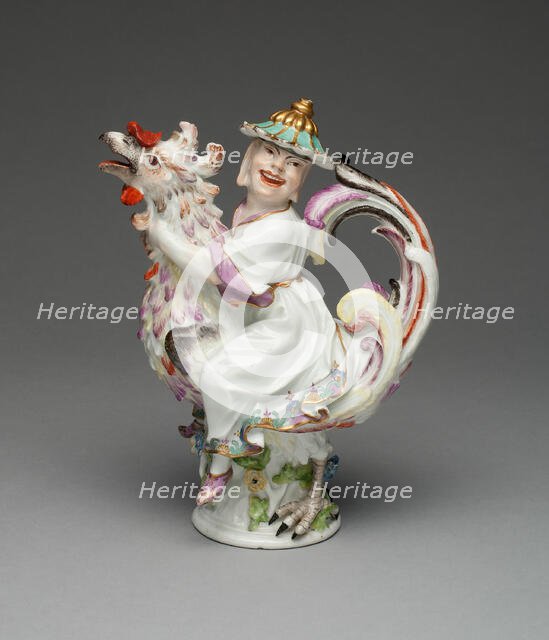 Oil or Vinegar Cruet, Meissen, c. 1737. Creator: Meissen Porcelain.