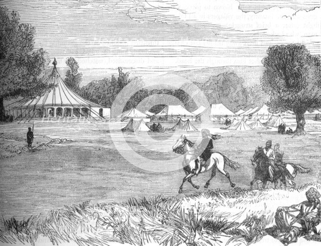 'Camp of Ameer Yakoub Khan, Gundamuk', c1880. Artist: Unknown.
