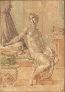 Lucretia, probably c. 1539. Creator: Parmigianino.