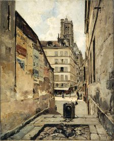 Rue Grenier-sur-l'Eau, 1886. Creator: Emmanuel Lansyer.