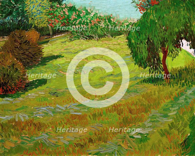 Garden with Weeping Willow, 1888. Creator: Gogh, Vincent, van (1853-1890).