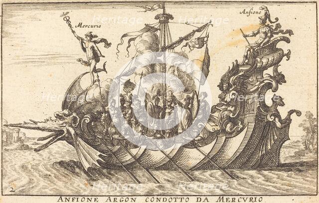 Anfione Argon condotto da Mercurio. Creator: Balthasar Moncornet.