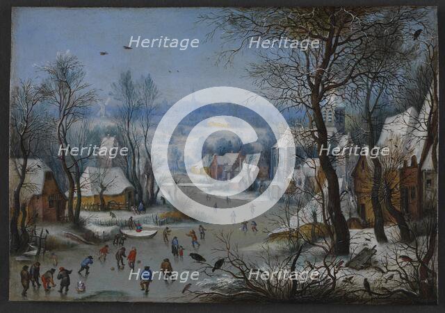 Winter Scenery, 1600-1614. Creator: Bruegel the Elder, Pieter, after (1526-1569).