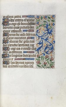 Book of Hours (Use of Rouen): fol. 38v, c. 1470. Creator: Master of the Geneva Latini (French, active Rouen, 1460-80).