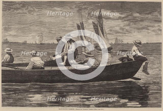 Gloucester Harbor, published 1873. Creator: Winslow Homer.
