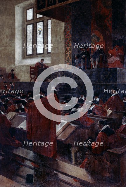 Henry II of France and Anne du Bourg, 10 June 1559 (19th/early 20th century). Artist: Jean-Paul Laurens